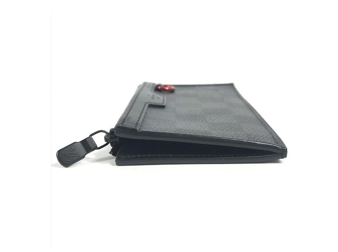Portafoglio Damier Graphite Louis Vuitton Nero - vista 3