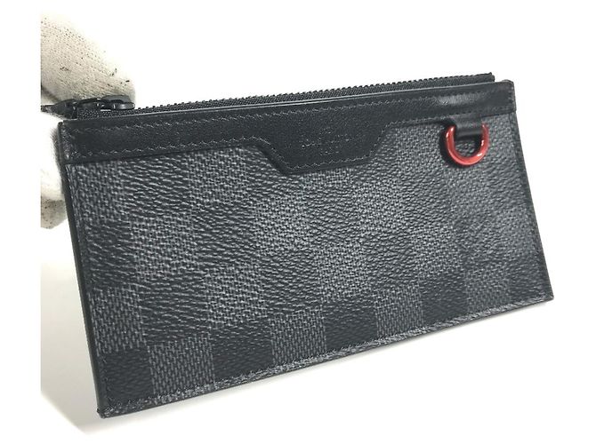 Portafoglio Damier Graphite Louis Vuitton Nero - vista 5
