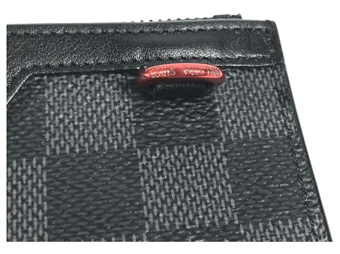 Portafoglio Damier Graphite Louis Vuitton Nero - vista 7