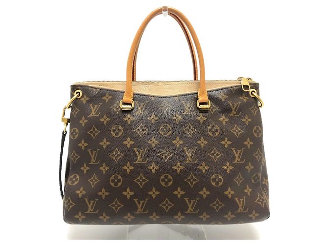 Borsa a Spalla Pallas MM 2 Vie Monogramma Louis Vuitton Beige - vista 2