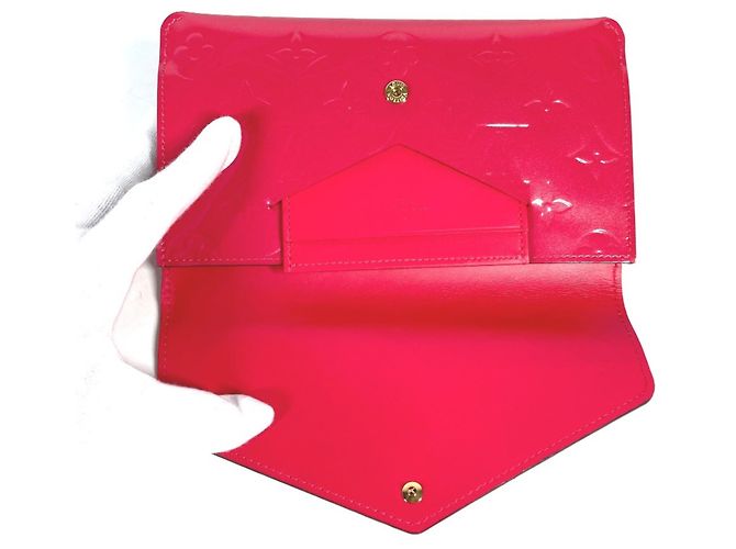 Monedero de Vernis Monogram Louis Vuitton Rosa - vista 13