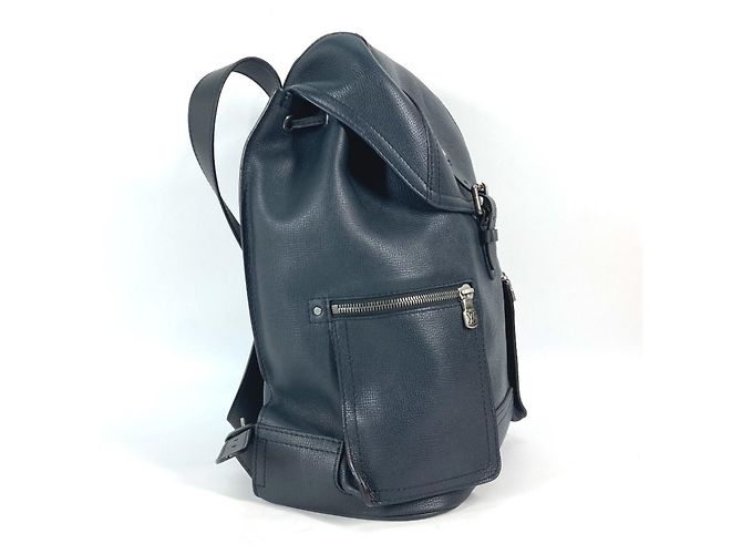 Sac à dos Utah Canyon M54960 de Louis Vuitton Noir Bleu Marine - vue 3