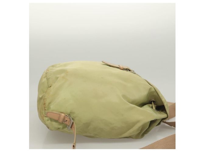PRADA Backpack Nylon Beige Silver Auth bs28213 Silvery - view 3