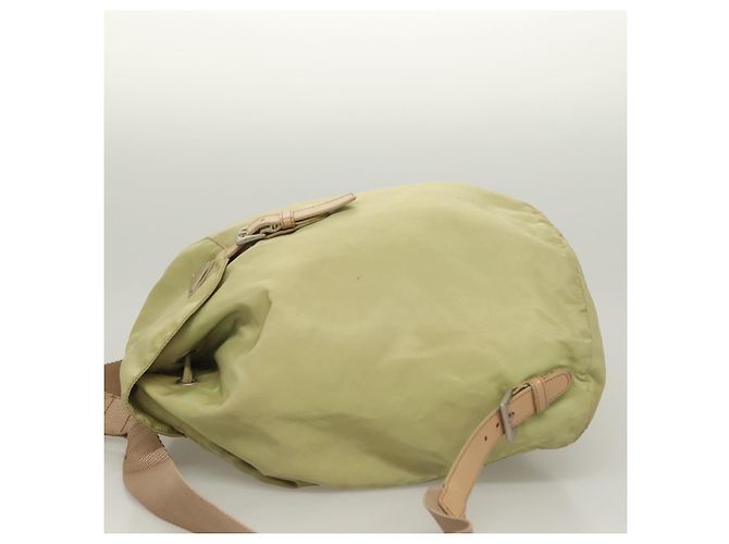 PRADA Backpack Nylon Beige Silver Auth bs28213 Silvery - view 4