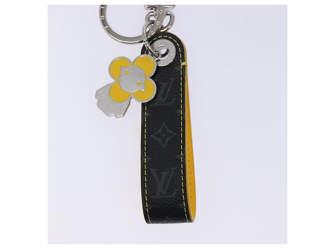 LOUIS VUITTON Monogramm Eclipse Drache Vivienne Schlüsselanhänger MO1469 Auth 129758 Gelb - Ansicht 4