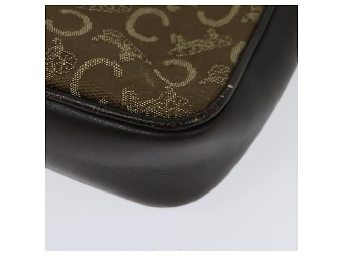 Céline Borsa a Spalla Celine C Sulky in Tela Beige Oro Auth 136204 D'oro - vista 10
