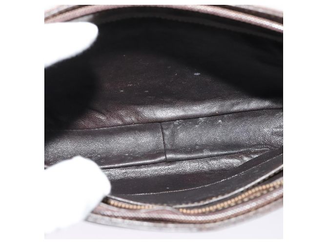 Céline Borsa a Spalla Celine C Sulky in Tela Beige Oro Auth 136204 D'oro - vista 11
