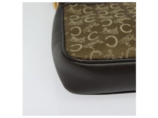 Céline Borsa a Spalla Celine C Sulky in Tela Beige Oro Auth 136204 D'oro - vista 14