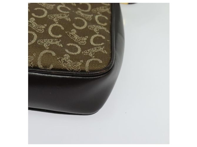Céline Borsa a Spalla Celine C Sulky in Tela Beige Oro Auth 136204 D'oro - vista 15