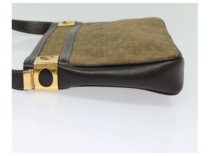 Céline Borsa a Spalla Celine C Sulky in Tela Beige Oro Auth 136204 D'oro - vista 3