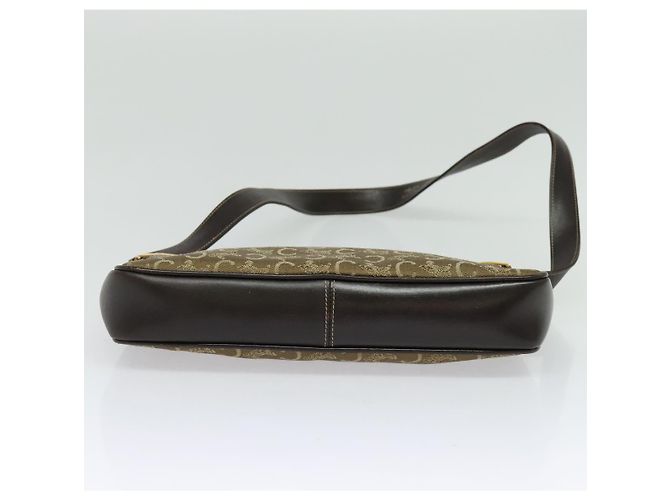 Céline Borsa a Spalla Celine C Sulky in Tela Beige Oro Auth 136204 D'oro - vista 5