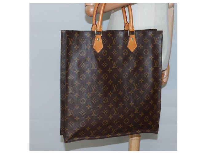 LOUIS VUITTON Borsa Sac Plat Monogram M51140 LV Auth BA4418 Monogramma - vista 19
