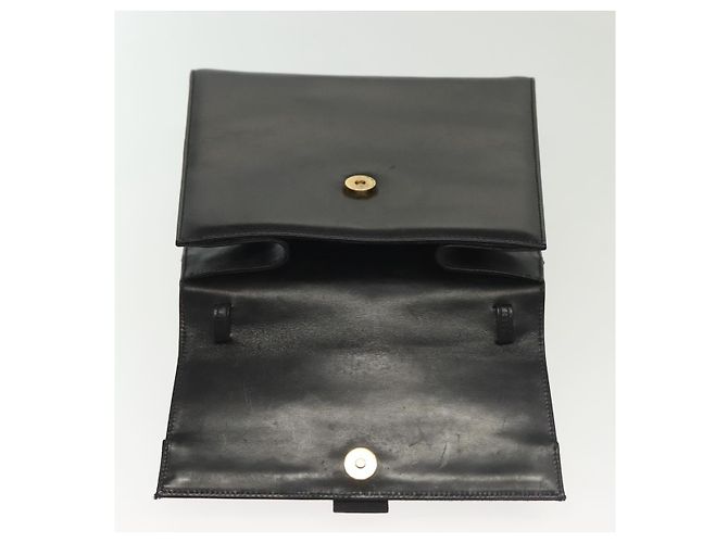 Borsa a mano Vala in pelle nera e oro Salvatore Ferragamo Auth BA4594 Nero D'oro - vista 10
