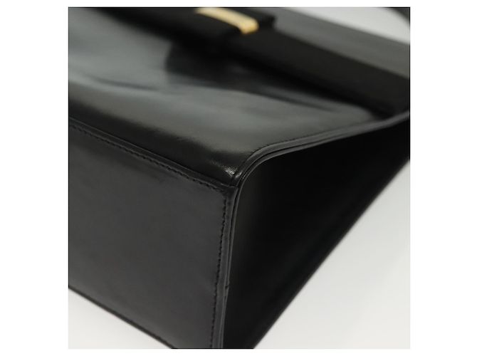 Borsa a mano Vala in pelle nera e oro Salvatore Ferragamo Auth BA4594 Nero D'oro - vista 15
