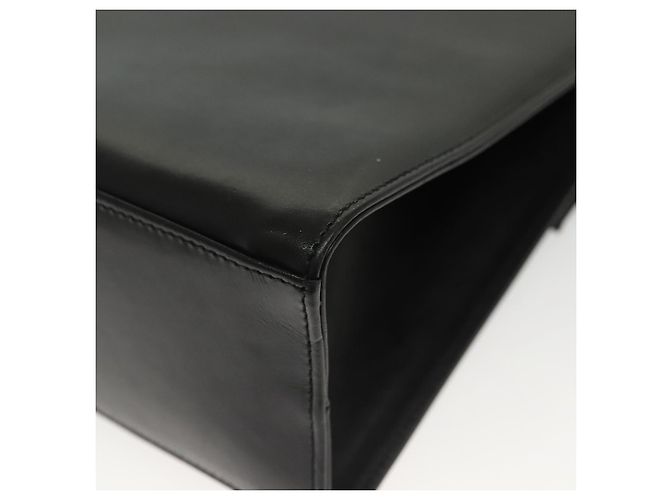 Borsa a mano Vala in pelle nera e oro Salvatore Ferragamo Auth BA4594 Nero D'oro - vista 17