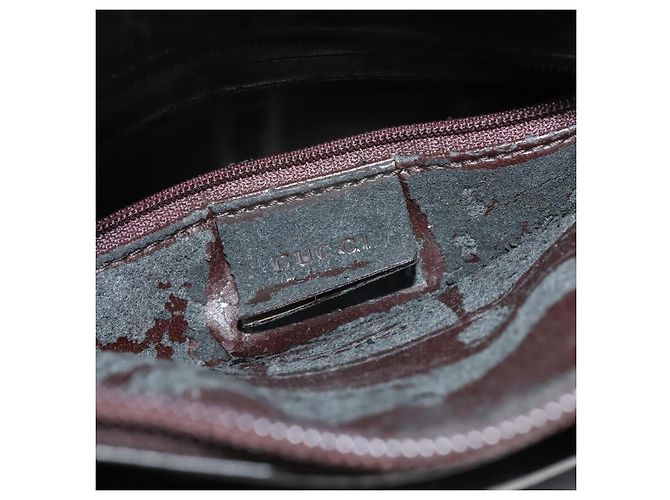 Borsa a Spalla in Pelle Marrone Gucci Argento Autentica sw1226 - vista 17