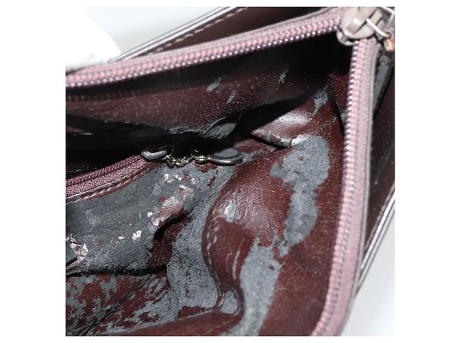 Borsa a Spalla in Pelle Marrone Gucci Argento Autentica sw1226 - vista 18