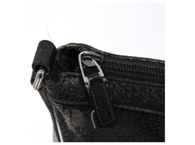 Borsa a Spalla GG Canvas Gucci Nera Argento 272380 Auth sw1237 Nero - vista 18