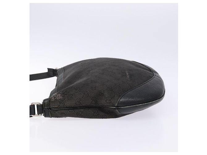 Borsa a Spalla GG Canvas Gucci Nera Argento 272380 Auth sw1237 Nero - vista 4