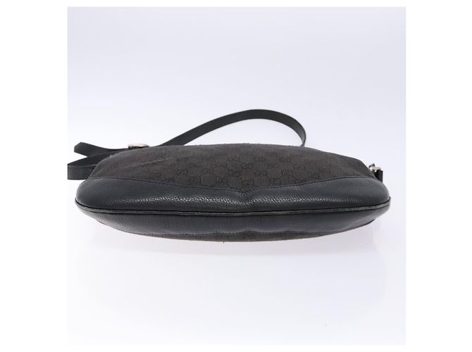 Borsa a Spalla GG Canvas Gucci Nera Argento 272380 Auth sw1237 Nero - vista 5