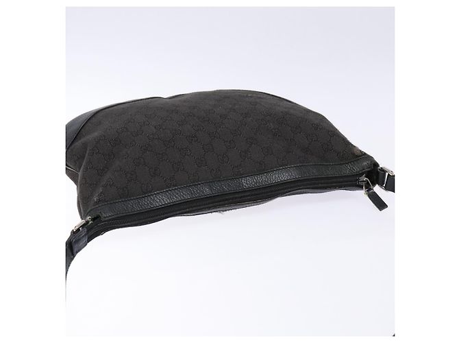 Borsa a Spalla GG Canvas Gucci Nera Argento 272380 Auth sw1237 Nero - vista 6