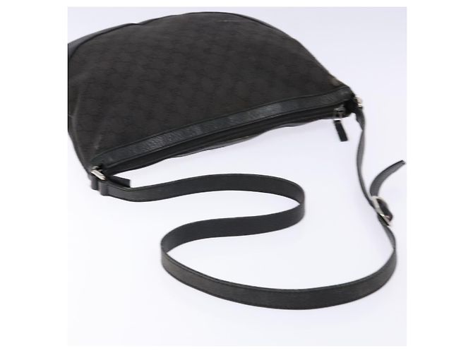 Borsa a Spalla GG Canvas Gucci Nera Argento 272380 Auth sw1237 Nero - vista 7