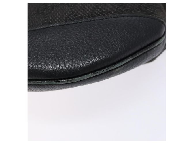 Borsa a Spalla GG Canvas Gucci Nera Argento 272380 Auth sw1237 Nero - vista 8