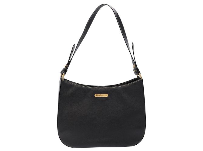 Autre Marque Borsa a Spalla Burberrys in Pelle Nera e Oro Auth BA4394 Nero D'oro - vista 13