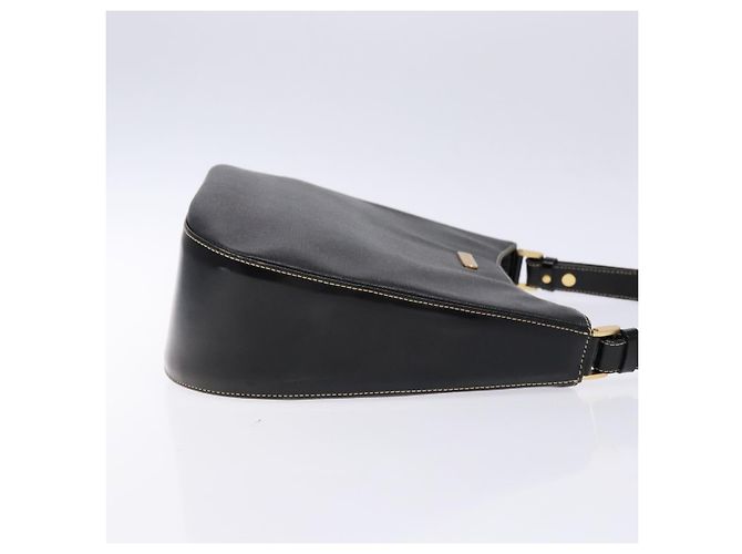 Autre Marque Borsa a Spalla Burberrys in Pelle Nera e Oro Auth BA4394 Nero D'oro - vista 3
