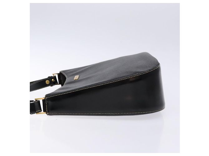Autre Marque Borsa a Spalla Burberrys in Pelle Nera e Oro Auth BA4394 Nero D'oro - vista 4