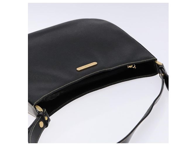 Autre Marque Borsa a Spalla Burberrys in Pelle Nera e Oro Auth BA4394 Nero D'oro - vista 6