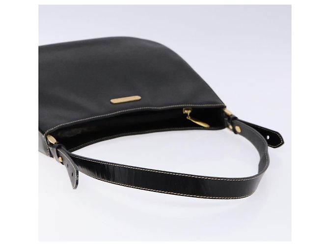 Autre Marque Borsa a Spalla Burberrys in Pelle Nera e Oro Auth BA4394 Nero D'oro - vista 7