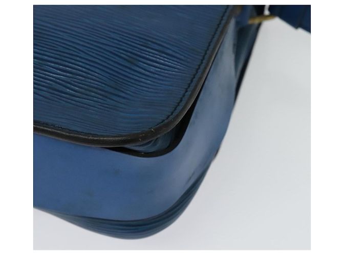 LOUIS VUITTON Bolso de Hombro Cartouchiere MM Epi Azul M52245 LV Auth 136712 - vista 16
