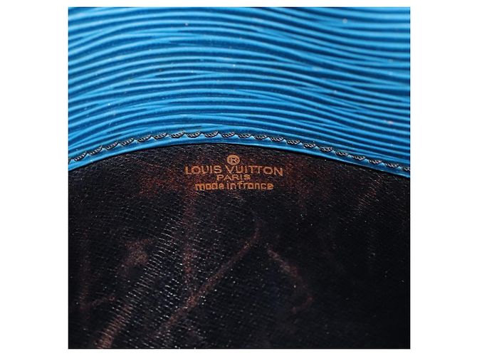 LOUIS VUITTON Bolso de Hombro Cartouchiere MM Epi Azul M52245 LV Auth 136712 - vista 18