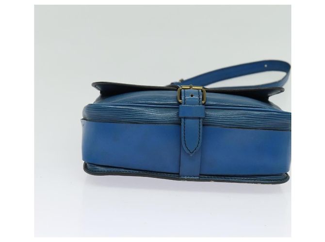 LOUIS VUITTON Bolso de Hombro Cartouchiere MM Epi Azul M52245 LV Auth 136712 - vista 5