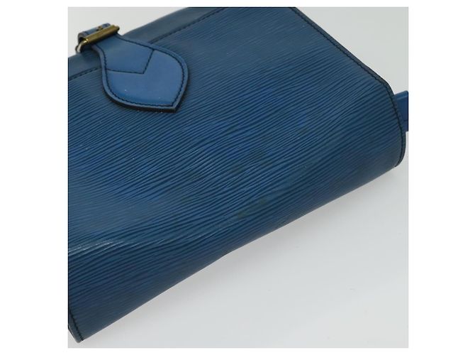 LOUIS VUITTON Bolso de Hombro Cartouchiere MM Epi Azul M52245 LV Auth 136712 - vista 6