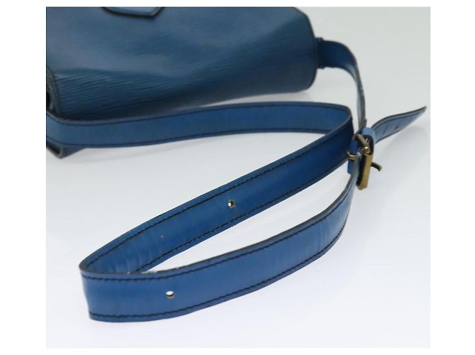 LOUIS VUITTON Bolso de Hombro Cartouchiere MM Epi Azul M52245 LV Auth 136712 - vista 7