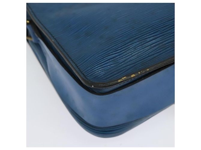 LOUIS VUITTON Bolso de Hombro Cartouchiere MM Epi Azul M52245 LV Auth 136712 - vista 9