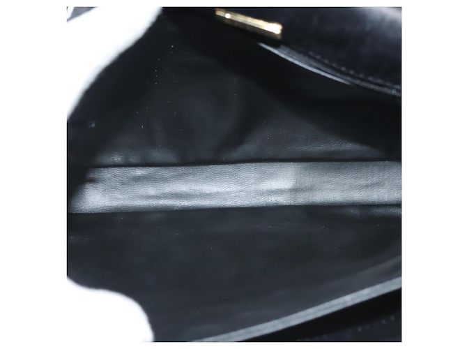 BALLY Borsa a Spalla in Pelle Trapuntata con Catena Nera Oro Auth BA4443 Nero D'oro - vista 12