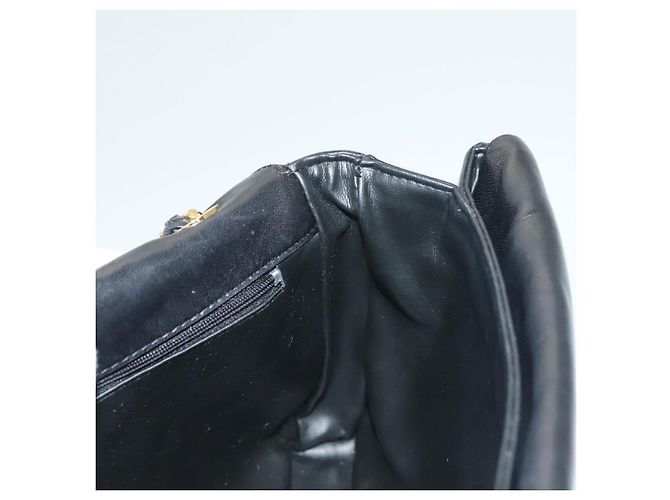 BALLY Borsa a Spalla in Pelle Trapuntata con Catena Nera Oro Auth BA4443 Nero D'oro - vista 18