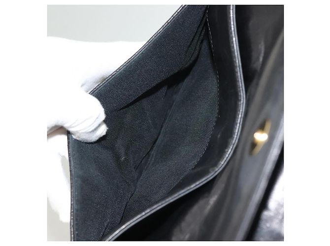 BALLY Borsa a Spalla in Pelle Trapuntata con Catena Nera Oro Auth BA4443 Nero D'oro - vista 21