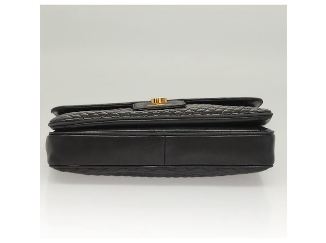 BALLY Borsa a Spalla in Pelle Trapuntata con Catena Nera Oro Auth BA4443 Nero D'oro - vista 5