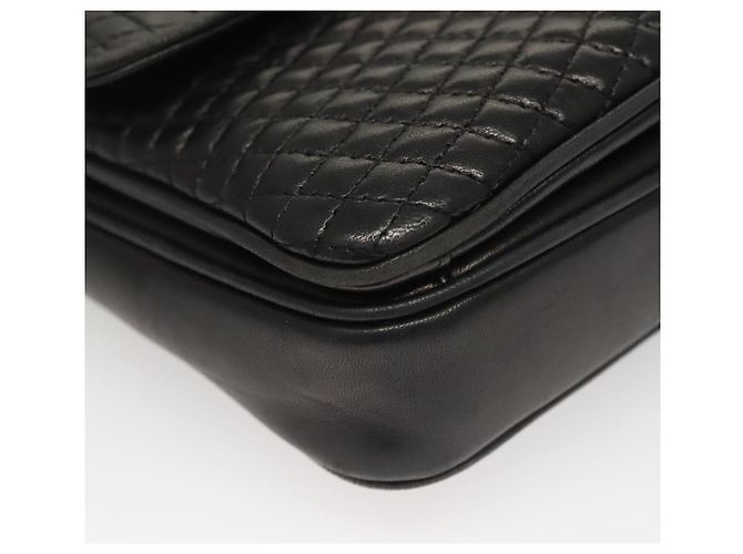 BALLY Borsa a Spalla in Pelle Trapuntata con Catena Nera Oro Auth BA4443 Nero D'oro - vista 9