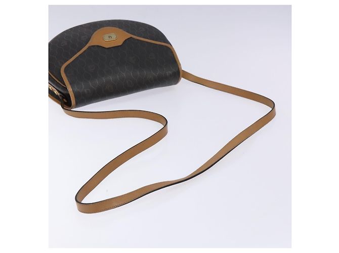 Borsa a Spalla in Tela Honeycomb PVC Nera e Dorata Auth BA4382 Christian Dior Nero D'oro - vista 7