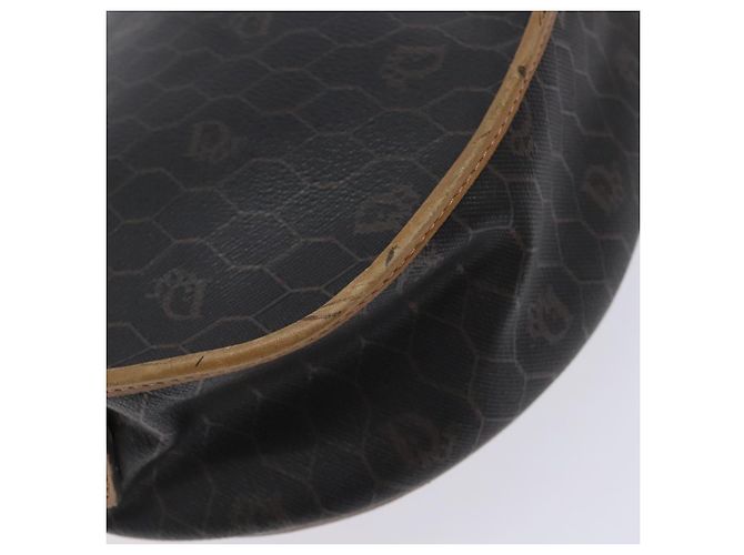 Borsa a Spalla in Tela Honeycomb PVC Nera e Dorata Auth BA4382 Christian Dior Nero D'oro - vista 9