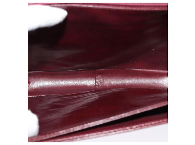 Givenchy Borsa a Spalla in Pelle Bordeaux Auth bs28548 Bordò - vista 11