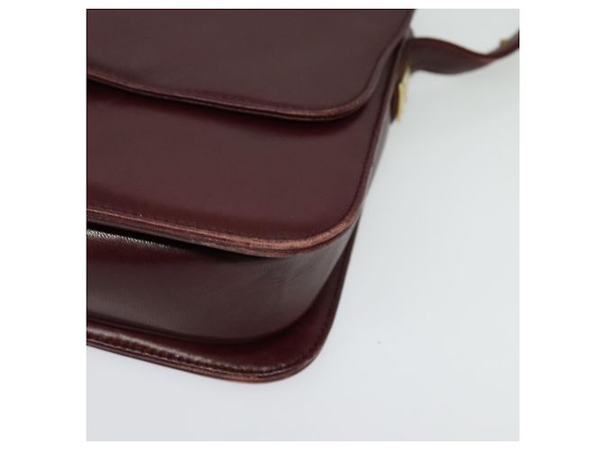 Givenchy Borsa a Spalla in Pelle Bordeaux Auth bs28548 Bordò - vista 14
