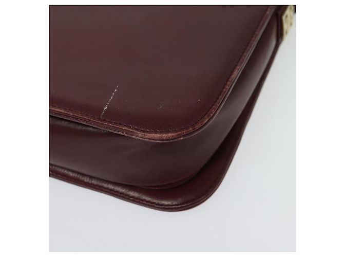 Givenchy Borsa a Spalla in Pelle Bordeaux Auth bs28548 Bordò - vista 16