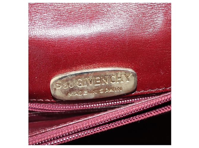 Givenchy Borsa a Spalla in Pelle Bordeaux Auth bs28548 Bordò - vista 18