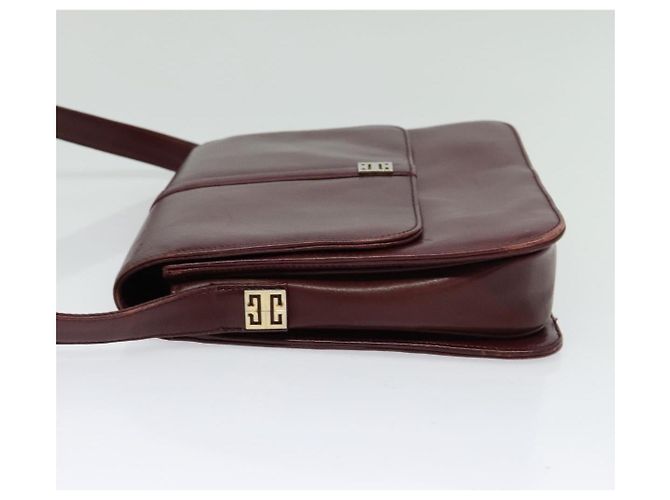 Givenchy Borsa a Spalla in Pelle Bordeaux Auth bs28548 Bordò - vista 3